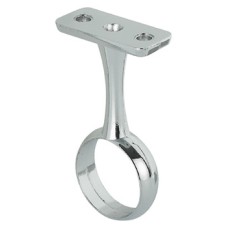 Rail Centre Support for use with Ø 25 mm Wardrobe Rails Zinc alloy Chrome plated finish