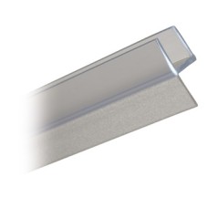 Shower Seal Bottom Seal Length 2010 mm Suitable for toughened glass doors 6-8 mm thick Transparent PVC finish