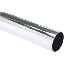 Wardrobe Rail Length 2500 mm Ø 25.4 mm Wall thickness 0.7 mm Chrome plated finish