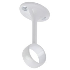 Rail Centre Bracket Deluxe Ø 25 mm Zinc Alloy White finish
