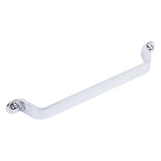 D Pull Handle Zinc Alloy Fixing Centres 160 mm Button Polished chrome