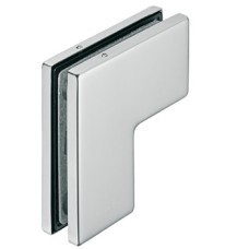 Patch Fitting Fanlight/Side Panel Connection Fitting for Single Doors Startec For left or right hand use Matt stainless steel finish