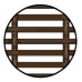 Ventilation Grille for Recess Mounting with Flanged Rim Straight-edged Ventilation area  60 cm2 length 227 mm recessed length 220 mm height 68 mm recessed height 60 mm brown