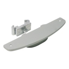 Shelf Support Brackets Stilos Aluminium Profile Shelving System For wooden or glass shelves Silver anodised aluminium finish with grey plastic trim plates