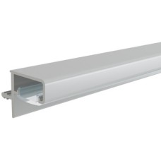 Profile Handle for Horizontal Fixing with Slot for LED Strip Gola System A Silver anodised