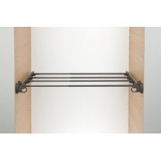 Pull Out Rack Width Adjustable Aluminium and Plastic System Plus Load capacity 7 kg White/bright aluminium finish