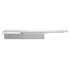 Door Closer Concealed Overhead Cam Action for Doors up to 1100 mm Wide Aluminium Body With hold open arm Silver