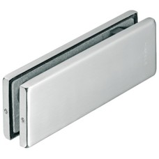 Patch Fitting Set Self Closing with Ceiling Bearing and Bottom Pivot Startec For double action doors Matt stainless steel finish