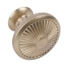 Knob Zinc Alloy Crawford Golden champagne Ø 35 mm