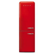 Fridge-Freezer Freestanding Total Capacity 365 Litres Smeg 50’s Style FAB32LRD5UK - Red left hand hinge