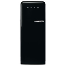 Fridge-Freezer Freestanding with Ice Compartment Total Capacity 281 Litres Smeg 50’s Style FAB28LBL5UK - Black left hand hinge