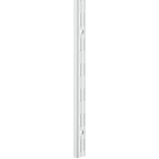 Supporting Channel Length 995-2495 mm Shoptec Shopfitting System Double slotted white RAL 9003 finish length 1495 mm