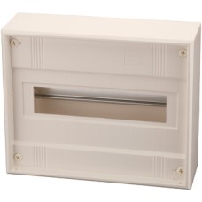Small Distributor Box with Top Hat Rail Plastic Rated IP30 12 joint units 305 x 99 x 250 mm