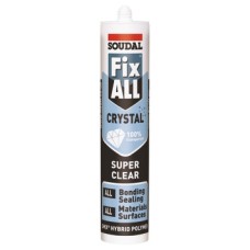 Super Clear Sealant and Adhesive SMX Hybrid Polymer Tube 290 ml Soudal Fix All Crystal Clear