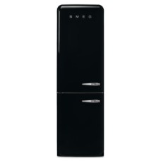 Fridge-Freezer Freestanding Total Capacity 365 Litres Smeg 50’s Style FAB32LBL5UK - Black left hand hinge