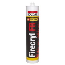 Acrylic Sealant Fire Retardant Tube 310 ml Soudal Firecryl FR White