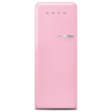 Fridge-Freezer Freestanding with Ice Compartment Total Capacity 281 Litres Smeg 50’s Style FAB28LPK5 - Pink left hand hinge