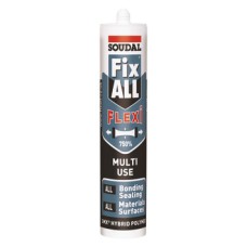 Multi-Purpose Sealant and Adhesive SMX Hybrid Polymer Tube 290 ml Soudal Fix All Flexi Formerly named Fix All Classic Black
