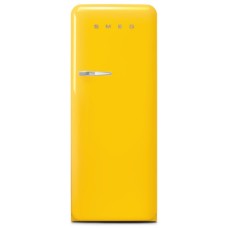 Fridge-Freezer Freestanding with Ice Compartment Total Capacity 281 Litres Smeg 50’s Style FAB28RYW5 - Yellow right hand hinge