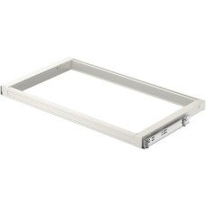 Pull Out Frame Häfele Dresscode For side panel thickness of 16 mm Width B 926 mm for cabinet width 1000 mm traffic white RAL 9016