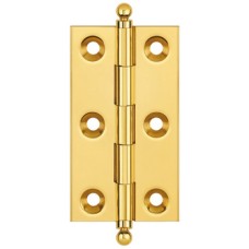 Butt Hinge Ball Finial 63 x 35 mm Brass Unwashered Length x width: 63 x 35 mm copper plated