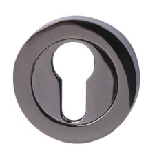 Escutcheons Euro Profile Cylinder Ø 53 mm Zinc Alloy Black nickel