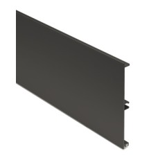 Plinth Panel Aluminium Length 3000 mm Includes finishing strip Graphite powder coated
