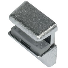 Shelf Support Clamp Design Screw Fixing for 6 8 and 10 mm Glass Thickness For screw fixing in Ø 3 or Ø 5 mm drilled holes Nickel plated