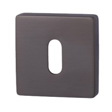 Escutcheons Standard Keyway Square 52 x 52 mm Zinc Alloy RO11 Brushed black nickel
