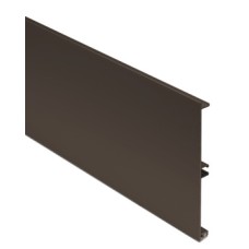 Plinth Panel Aluminium Length 3000 mm Includes finishing strip Bronze anodised