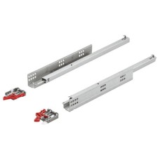 Concealed Drawer Runners Single Extension Load Capacity 25 kg Häfele Matrix Runner UM A Under mounted with soft and self closing mechanism Drawer length 270 mm extension length 179 mm cabinet length 288 mm