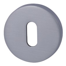 Escutcheons Standard Keyway Round Ø 52 mm Zinc Alloy RO12 Matt brushed chrome
