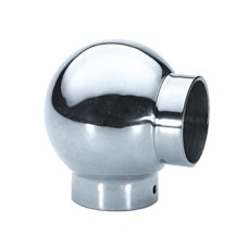 Corner Ball Connector 90° Bar Railing System For Ø 38 mm tubes Polished chrome finish