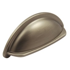 Cup Pull Handle Zinc Alloy Fixing Centres 76 mm Ariel Pewter effect
