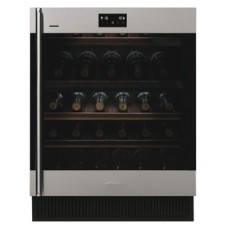 Wine Cooler 38 Bottle Underworktop Wifi Enabled Smeg Classic CVI338LX3 - Left hand hinged Stainless steel with black eclipse glass
