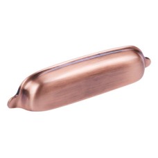Cup Pull Handle Brass Fixing Centres 96 mm Delia Antique copper