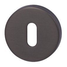 Escutcheons Standard Keyway Round Ø 52 mm Zinc Alloy RO12 Brushed black nickel