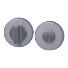 WC Release and Inside Turn Round Ø 52 mm Zinc Alloy RO12 Matt brushed chrome