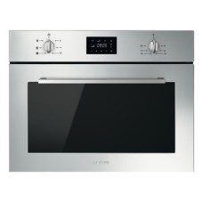Microwave Oven Compact Combination Finger friendly 600 mm Smeg Cucina SF4400MCX - Stainless steel