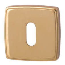 Escutcheons Standard Keyway Square 52 x 52 mm Zinc Alloy RO13 Gold coloured