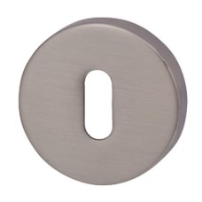 Escutcheons Standard Keyway Round Ø 52 mm Zinc Alloy RO12 Brushed nickel