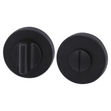 WC Release and Inside Turn Round Ø 52 mm Zinc Alloy RO12 Matt black painted