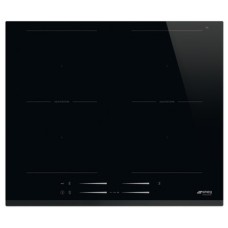Hob Electric Induction 600mm Slider Touch Control Multizone Smeg SI2M7643B - Black