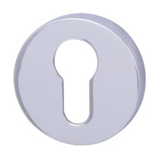 Escutcheons for Euro Profile Cylinder Round Ø 52 mm Zinc Alloy RO12 Polished chrome