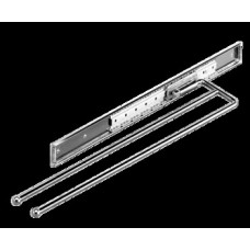 Towel Rail Steel 2 Arm 480 mm With 2 arms polished chrome