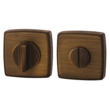 WC Release and Inside Turn Square 52 x 52 mm Zinc Alloy RO13 Matt antique brass
