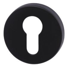 Escutcheons for Euro Profile Cylinder Round Ø 52 mm Zinc Alloy RO12 Matt black painted