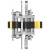 3D Hinge 180° Mild Steel Tectus TE 527 3D Energy 3-way continuous adjustment Matt chrome