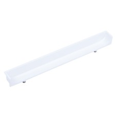 Inset Handle Zinc Alloy Ø 5 mm Lugs Fixing Centres 128 mm Hide Matt white