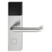 Door Terminal Set for Hotel Guest Room Doors DT 700 Dialock U-shaped lever handle satin stainless steel